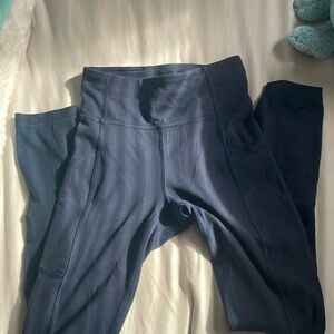 navy blue lululemon legginsg